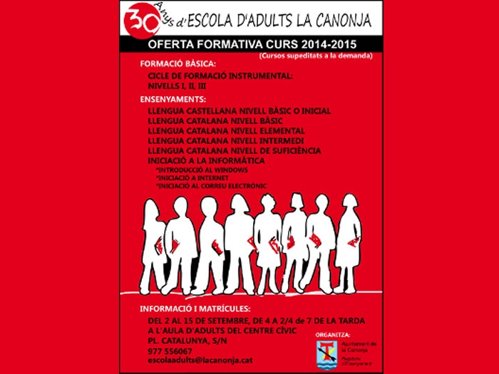 Matriculacions a l'Escola d'Adults