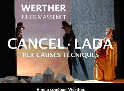 El Gran teatre del Liceu suspèn la representació de Werther del dia 4 de febrer.