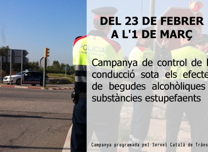 Del 23 de febrer a l'1 de març: Campanya de control i vigilància