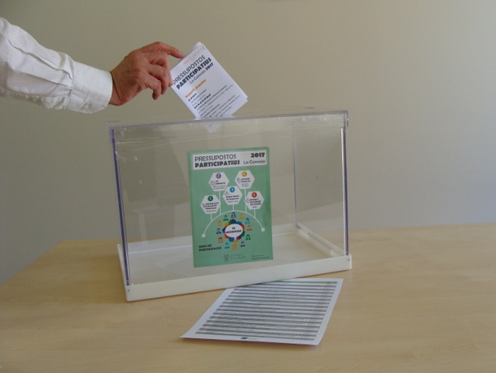 El dissabte 15 d’abril comencen les votacions pels pressupostos participatius