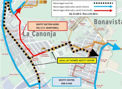 7, 14 i 28 de juliol: Afectacions al trànsit amb motiu dels actes del Surt a la Fresca a la plaça del Castell