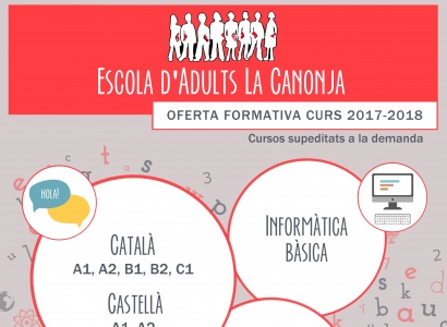 Cursos formatius a l'Escola d'Adults de la Canonja 2017-2018