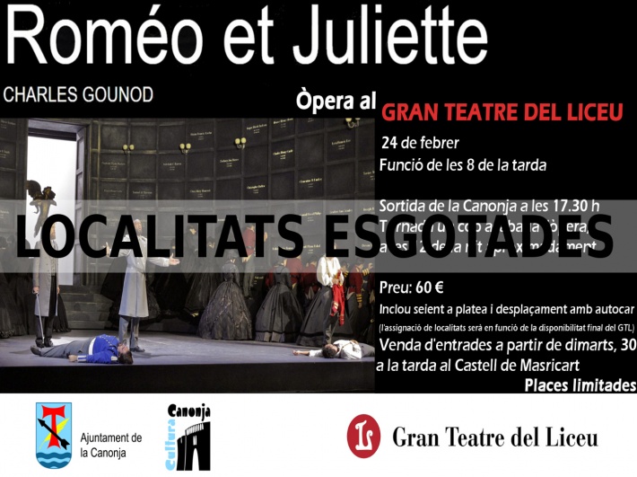Es posen a la venda les entrades per l'òpera "Romeo i Julieta" 