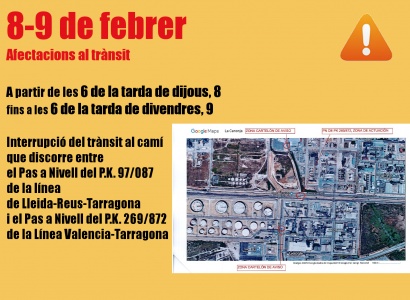 Afectacions al trànsit dies 8 i 9 de febrer