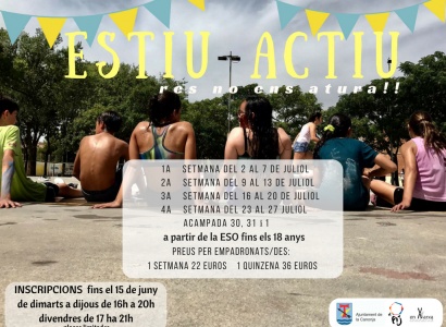 Obertes les inscripcions per l'Estiu Actiu 2018