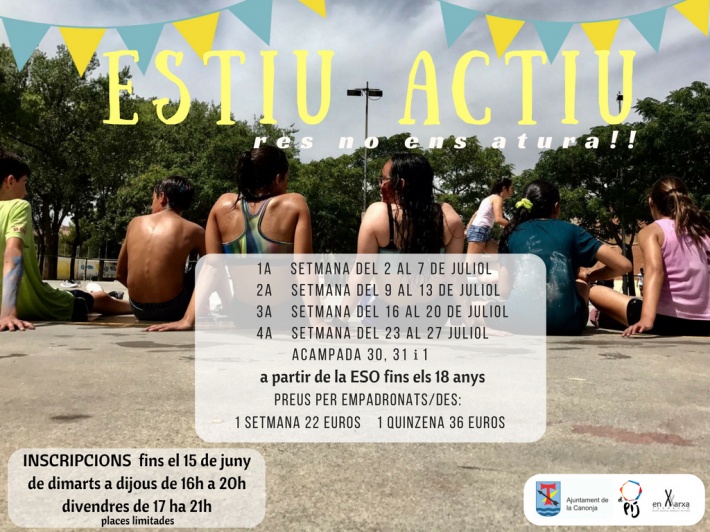 Obertes les inscripcions per l'Estiu Actiu 2018