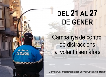 Campanya de control de les distraccions al volant i semàfors