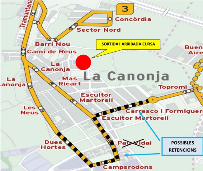 9 de febrer: Afectacions al trànsit amb motiu de la Challenge Ciclista