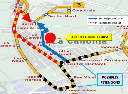 16 de febrer: Afectacions al trànsit amb motiu de la Challenge ciclista