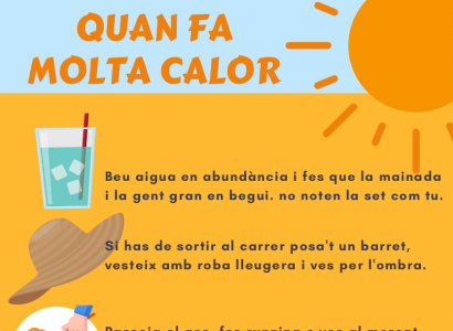 ALERTA PER CALOR: Extremeu les precaucions i seguiu les recomanacions de Salut