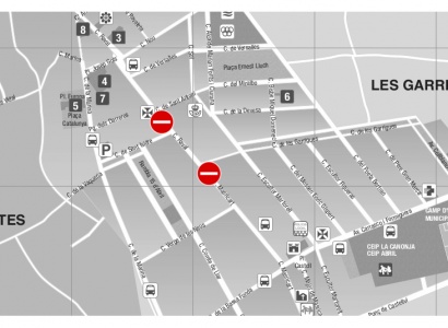 Del 14 al 18 d'agost: Afectacions al trànsit i al recorregut de l'autobús amb motiu de la Festa Major