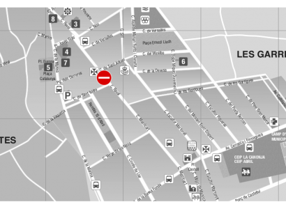 21 d'agost: Afectacions al trànsit i al recorregut del autobús amb motiu de la retirada de la vela al carrer Raval