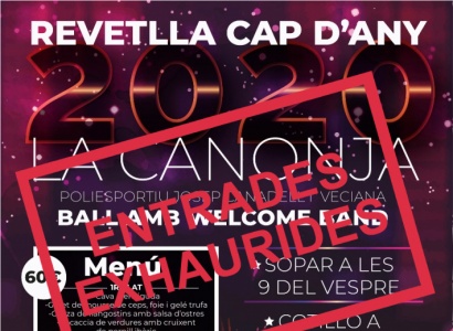 Dilluns es posen a la venda les entrades per la Revetlla de Cap d'Any al poliesportiu