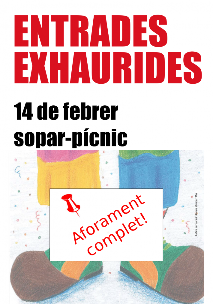 ENTRADES EXHAURIDES - Sopar-pícnic de Carnaval