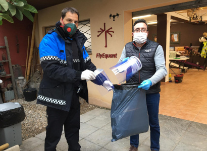 L'Ajuntament col·labora amb la compra de matèria prima per a fabricar viseres protectores