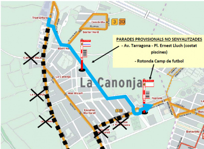 24 de setembre: Canvi del recorregut de l'autobús per tall al carrer Marina