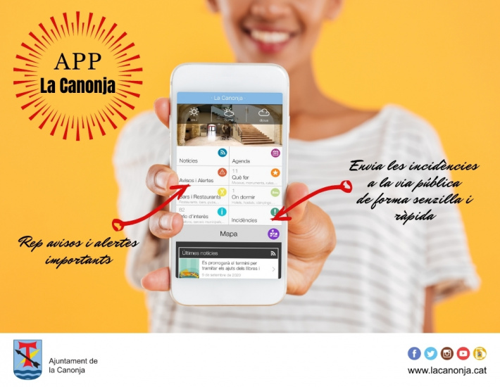 L’Ajuntament posa en marxa una aplicació mòbil per comunicar incidències a la via pública 