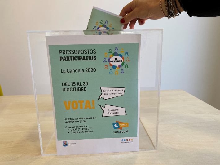Els canongins podran votar entre 14 propostes dels pressupostos participatius