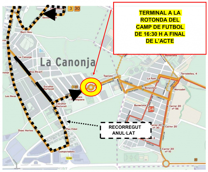 5 de gener: Afectacions al trànsit i al recorregut de l'autobús amb motiu de l'arribada dels Reis Mags d'Orient