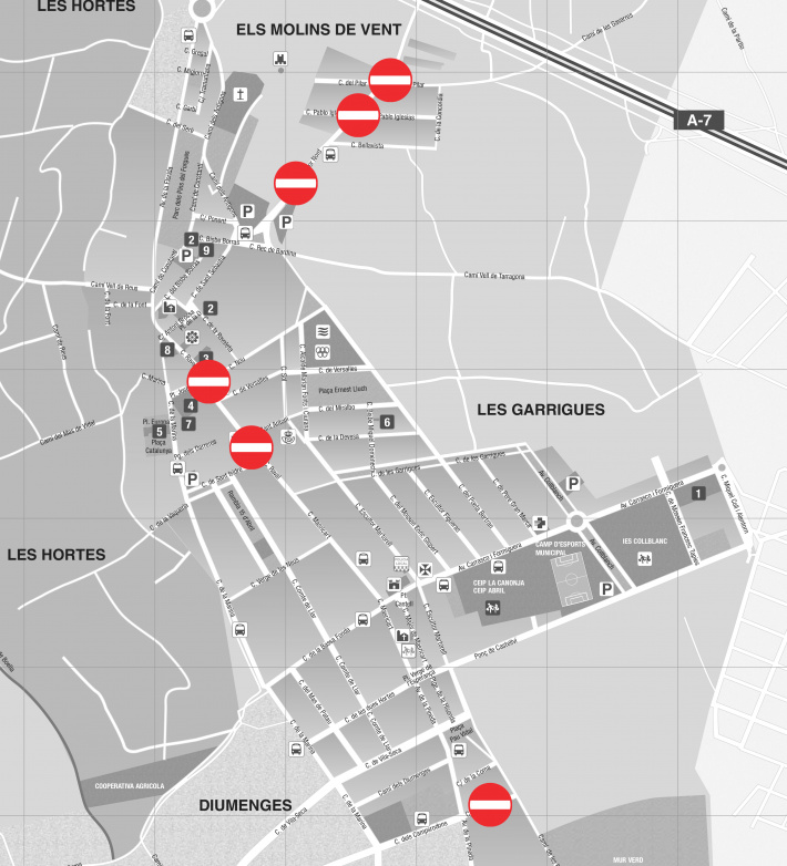 Entre els dies 7 i 12 de febrer es realitzaran obres de pavimentació que produiran afectacions al trànsit a diferents carrers del poble