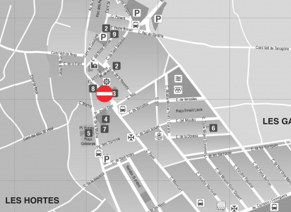 Dissabte 7 d'agost al matí: tall de circulació al carrer Raval amb motiu de la instal·lació de la vela