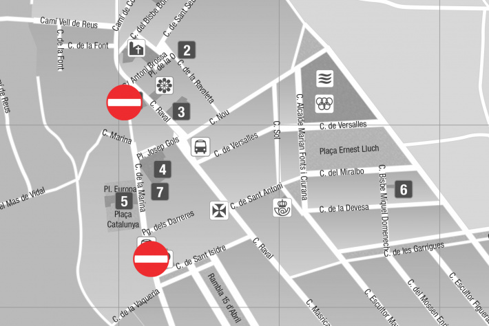 Del 4 al 8 d'octubre: Tall de circulació al carrer Marina