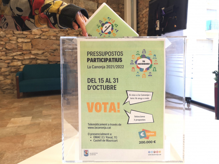 Aquest divendres ja es podrà votar el destí dels 200.000 euros dels Pressupostos Participatius