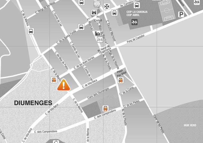 Dilluns 7 de febrer a la tarda: Afectacions al trànsit al carrer Marina