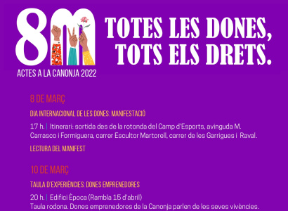 La Canonja prepara una setmana d’actes per commemorar el dia de la dona