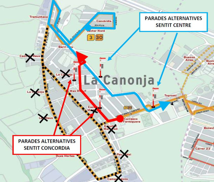 5 i 6 d'agost: afectacions al trànsit i al transport públic amb motiu de la celebració de la Festa de Masricart
