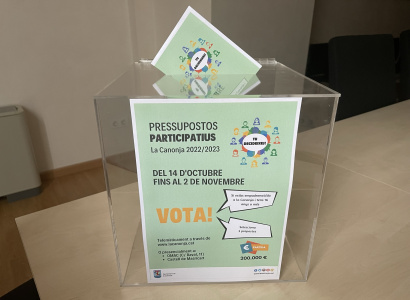 El 14 d'octubre comença la votació popular dels Pressupostos Participatius