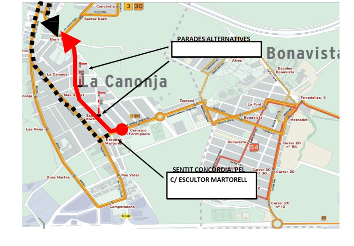 31 de desembre: afectacions al trànsit i i al recorregut de l'autobús amb motiu de l'arribada de l'Home dels Nassos