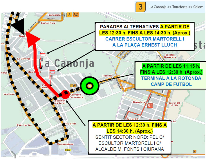 Dies 15 i 16 d'abril: afectacions al trànsit amb motiu de la Festa de la Municipalitat