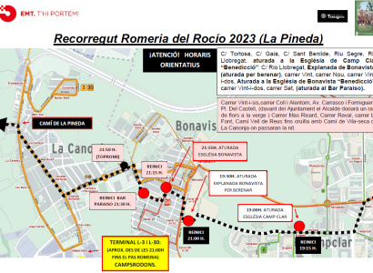 16 de juny: afectacions al trànsit i al transport públic amb motiu de la Romería